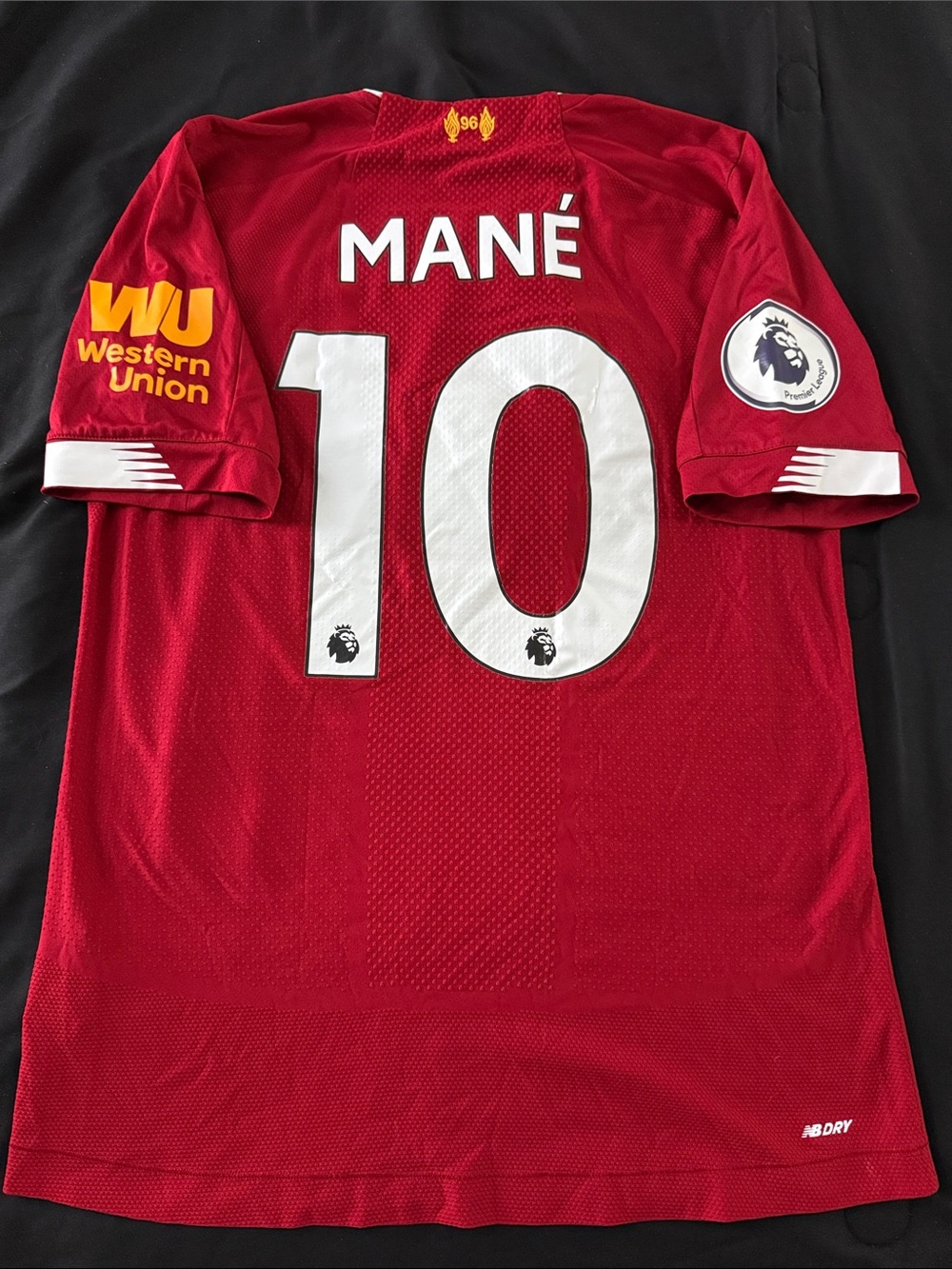 Liverpool FC #10 Sadio Mane 2019-20 New Balance Home Premier League Jersey
